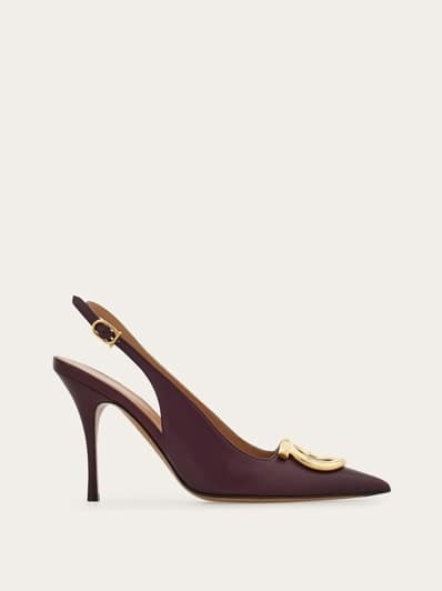 Maxi Gancini slingback pump - Women | Ferragamo