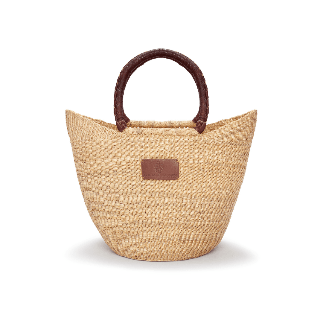 Hicks & Brown Straw Basket Bag | Summer Bag | Beach Basket