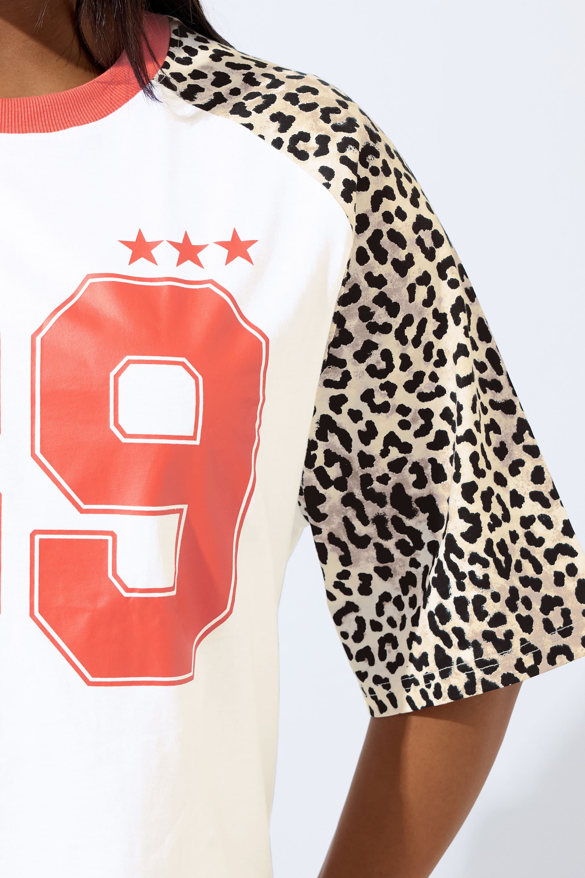 LIMITED COLLECTION Plus Size White '89' Leopard Print T-Shirt | Yours Clothing