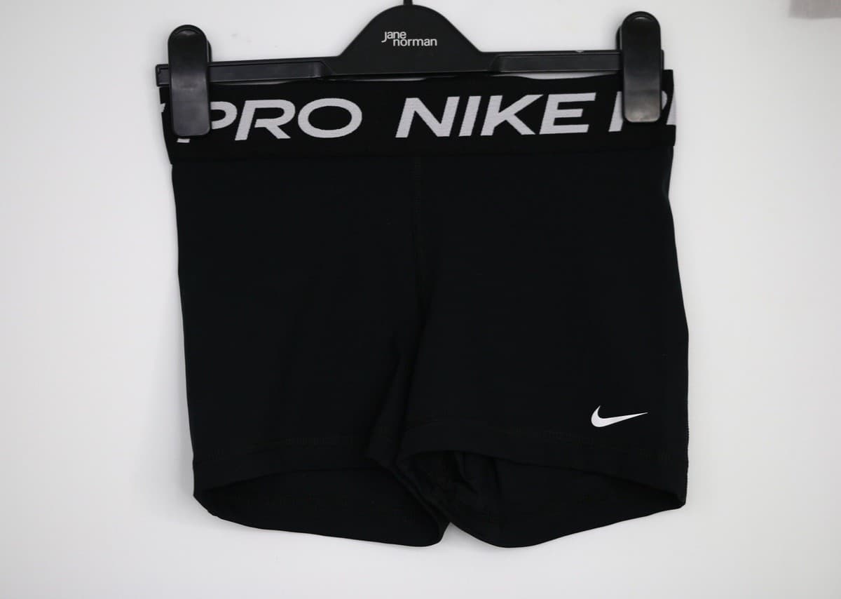 Nike Training Pro 3" Shorts Dri-fit shorts size small size s Black High Waisted | eBay UK