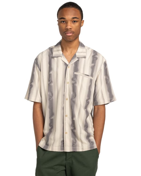 Bowling - Men's Beige Short Sleeves Shirt | Element