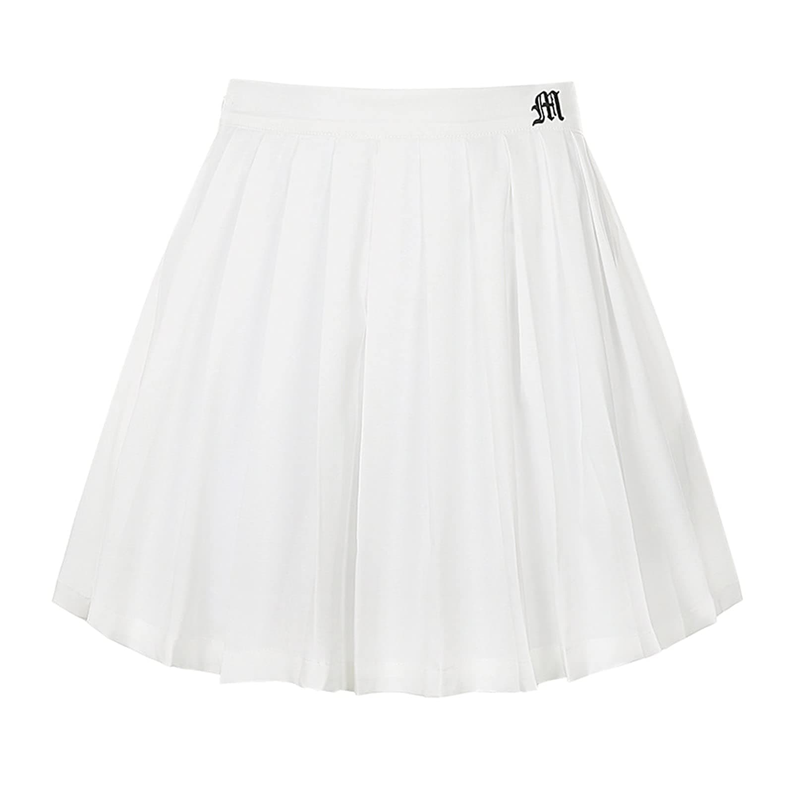 Women's Pleated Tennis Skirt with Trousers Summer Skirt Mini Skirt Sports Skirt Girls Short High Waist Pleated Skater Tennis School Skirt Golf Skirt Tennis Golf Skirt Sports Workout Running, O White, :