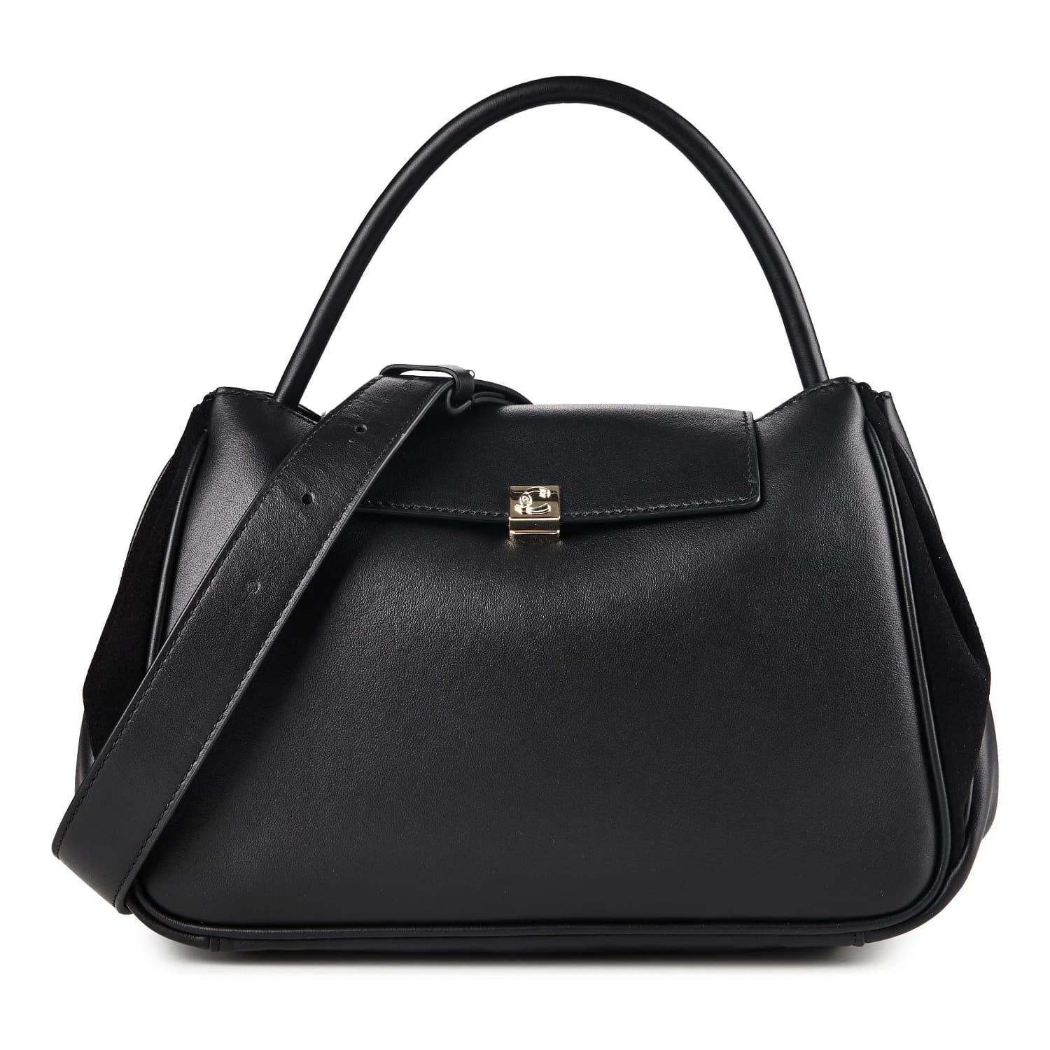Coccinelle Pansy Shoulder Bag Genuine Leather 27 cm noir-noir