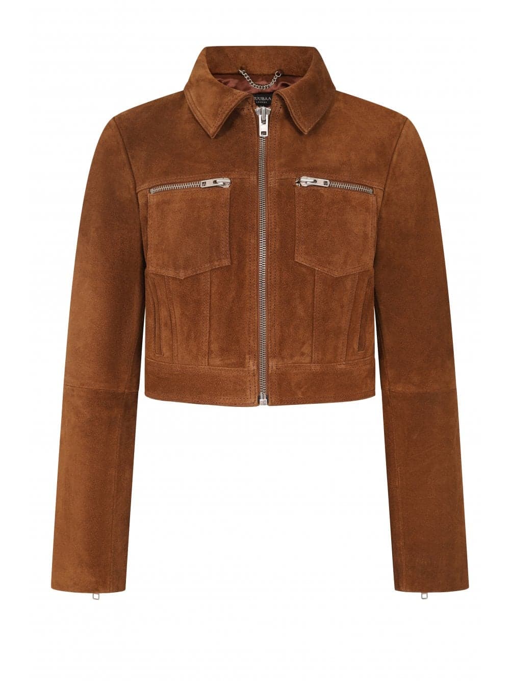Patti Cropped Suede Jacket - SHOP WOMEN from Muubaa UK