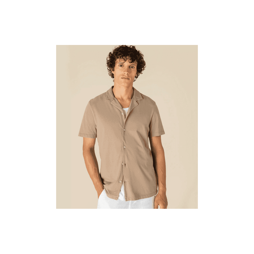Spasso Jersey Short Sleeve Bowling Collar Shirt | Screen Textiles